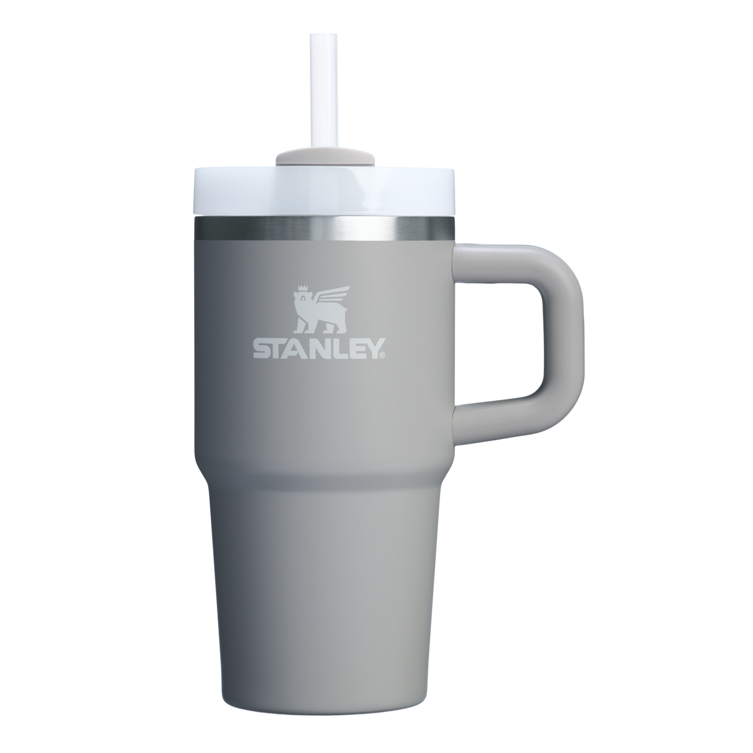 Large Capacity The Quencher H2.O Flowstate Tumbler D069R - Premium Stainless Steel Straw Cup for All-Day Hydration - Ash