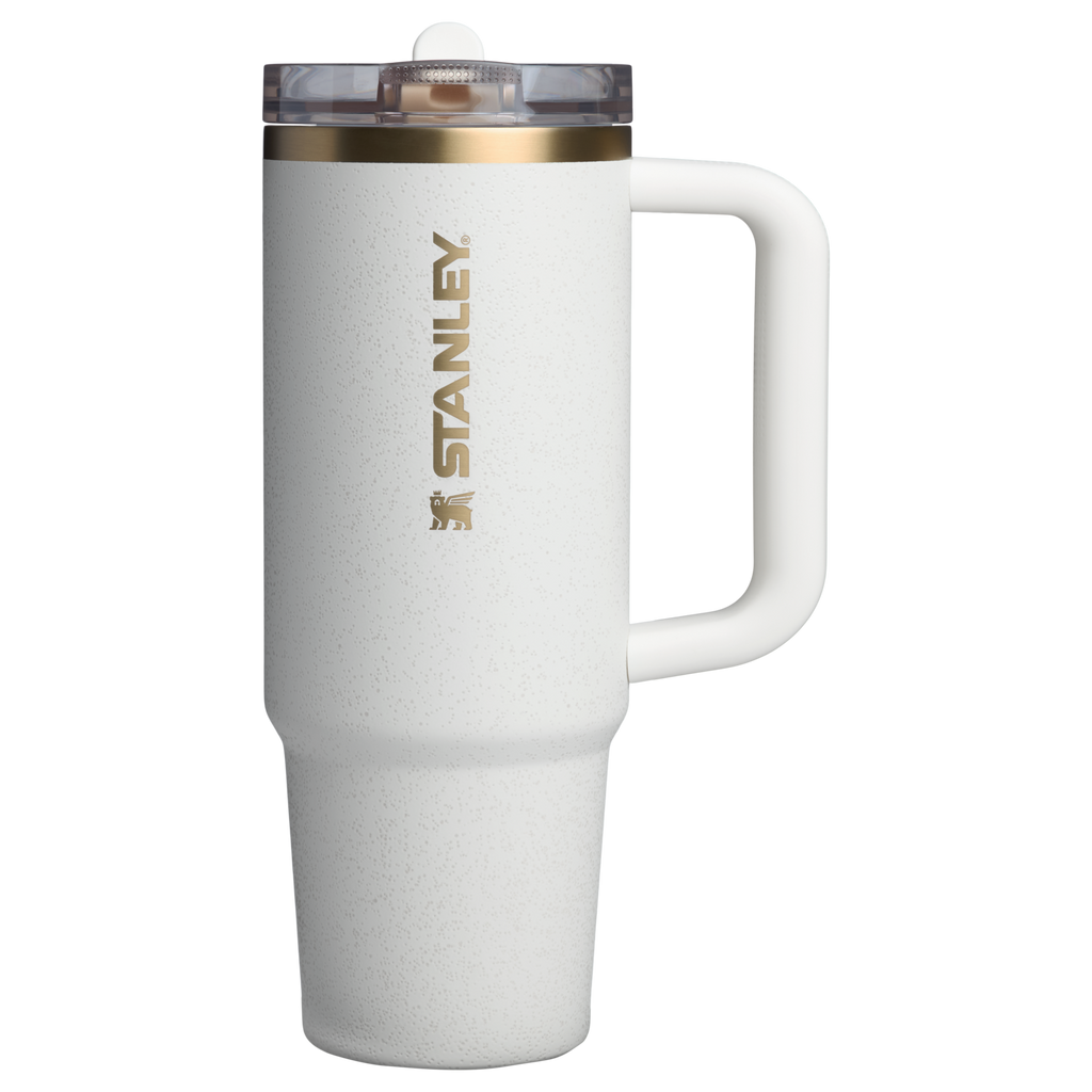 Large Capacity The Quencher H2.0 Flowstate Tumbler | Stanley Create D331C - Double-Wall Vacuum Insulated Travel Tumbler with Straw Detail