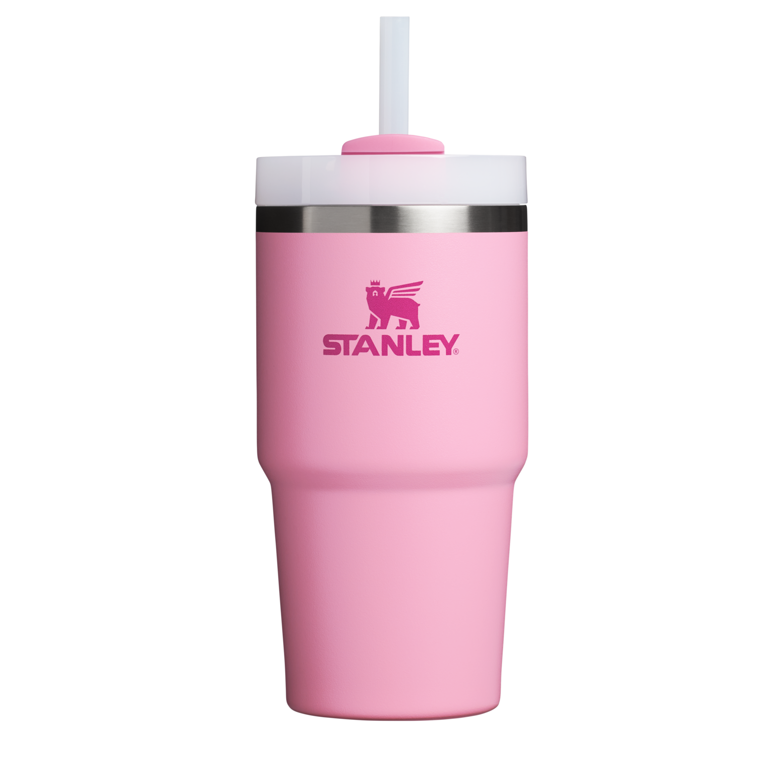 Large Capacity The Quencher H2.0 Flowstate Tumbler | Stanley Create D330L - Premium Stainless Steel Straw Cup for All-Day Hydration - Rose Quartz 2.0