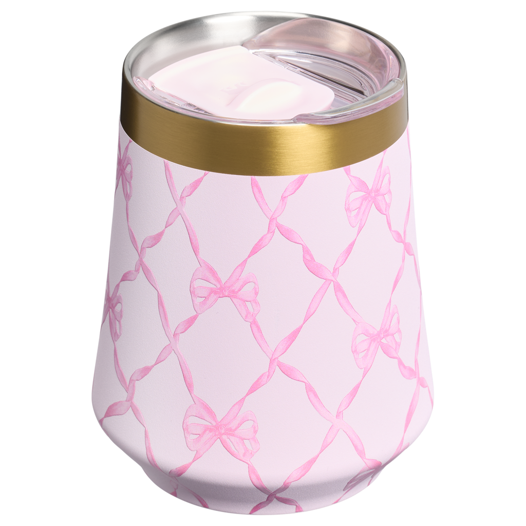 Vacuum Insulated Wine Stanley 1913 x LoveShackFancy Holiday Reserve Wine Tumbler D204X - Reserve Collection Stainless Steel Whiskey Cup Detail