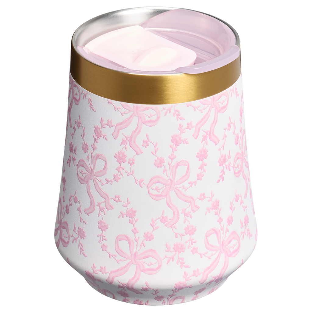 Vacuum Insulated Wine Stanley 1913 x LoveShackFancy Holiday Reserve Wine Tumbler D204X - Reserve Collection Stainless Steel Whiskey Cup Detail