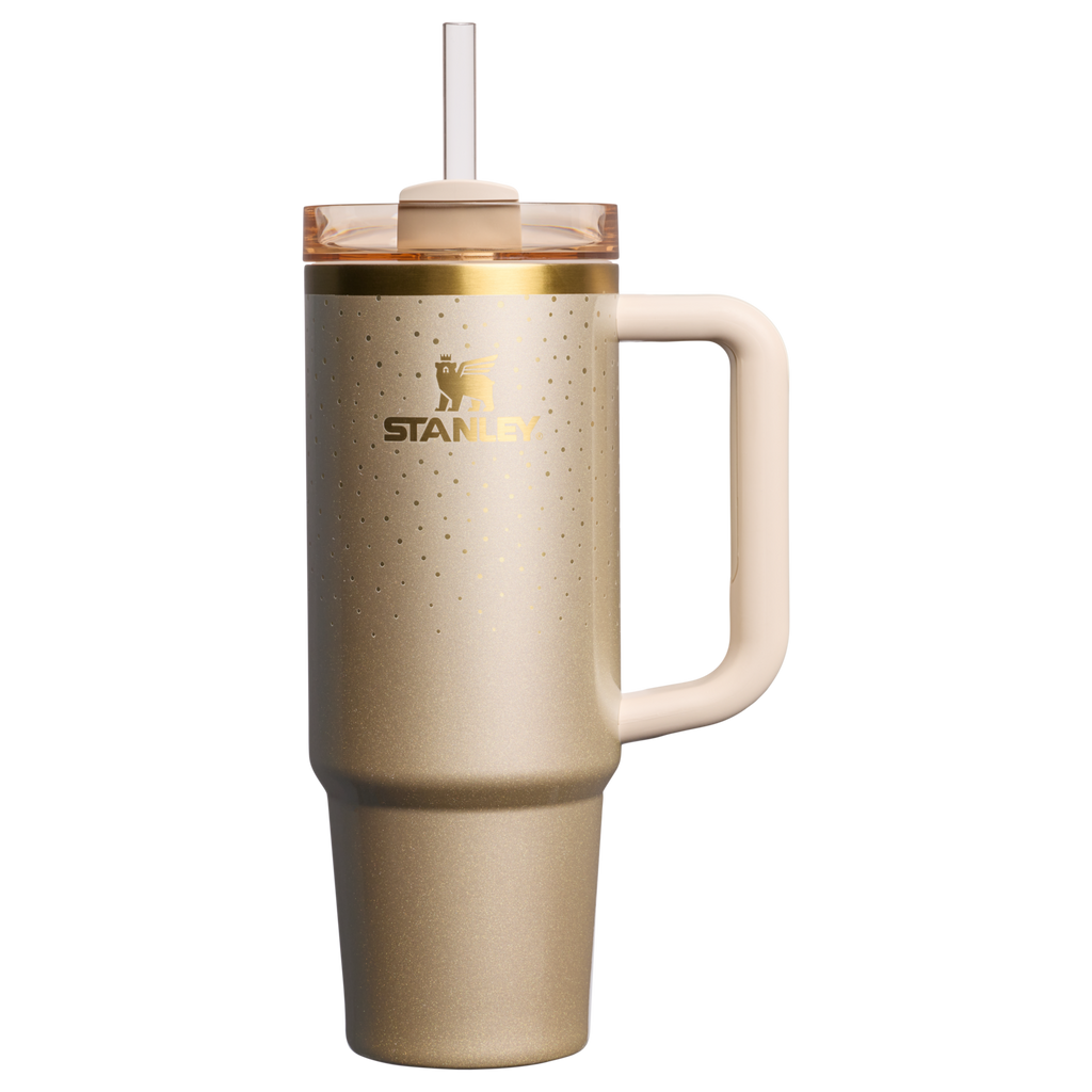 Large Capacity The Cheers & Cheer Quencher H2.0 Flowstate Tumbler D189S - 40oz Large Capacity Car-Cup Friendly Quencher - Prosecco Shimmer