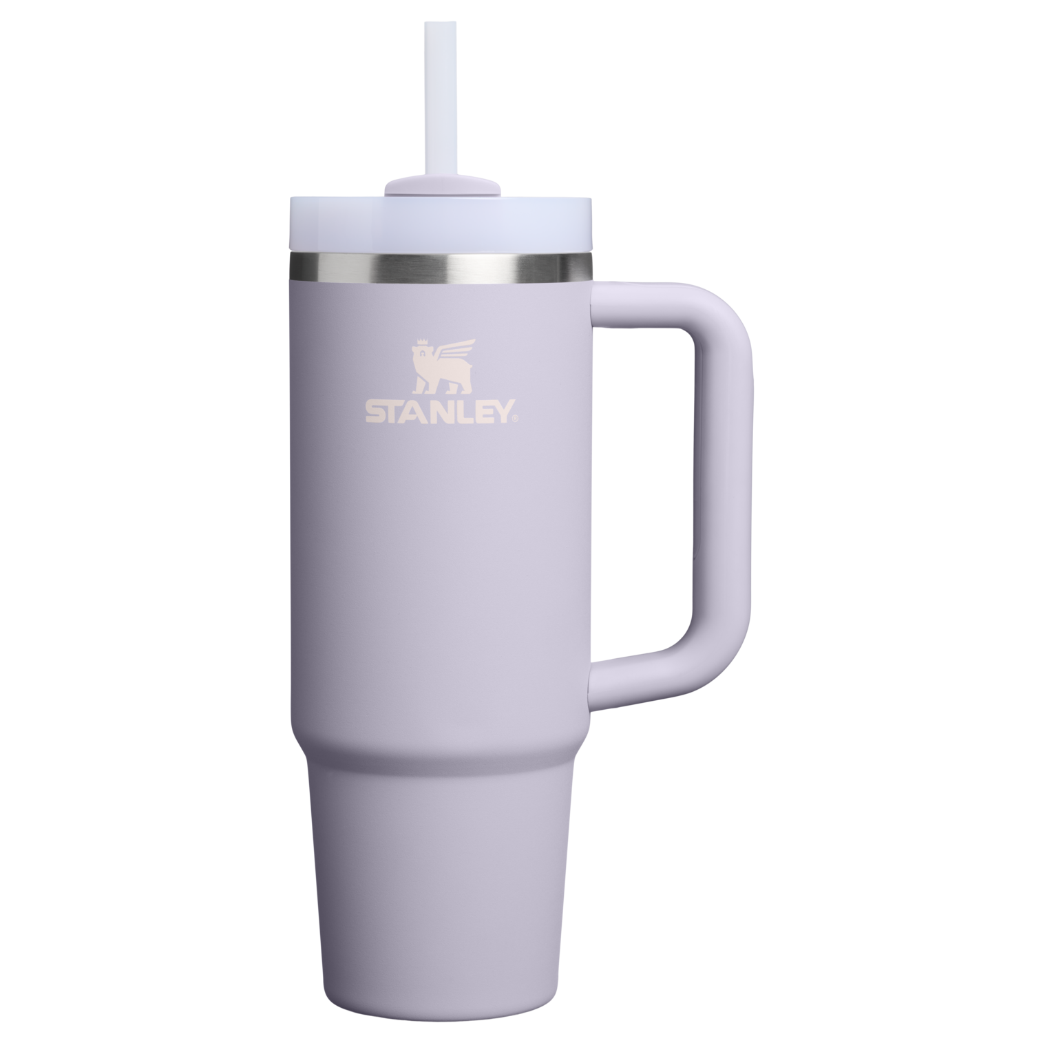 Large Capacity The Quencher H2.0 Flowstate Tumbler | Stanley Create D331C - Double-Wall Vacuum Insulated Travel Tumbler with Straw - Purple Dust