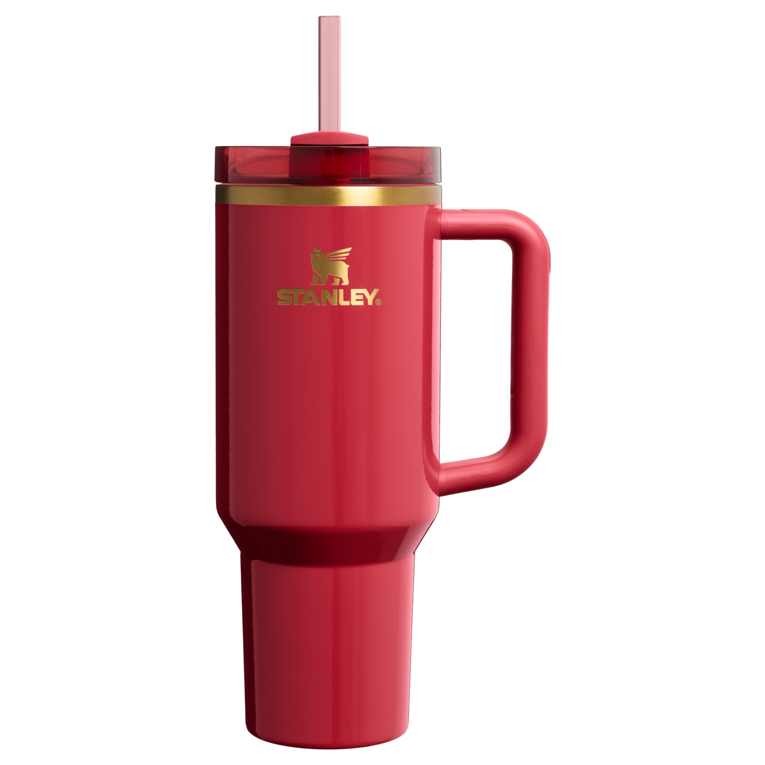 Double-Wall Vacuum The Cheers & Cheer Quencher H2.0 Flowstate Tumbler D188Q - Double-Wall Vacuum Insulated Travel Tumbler with Straw - Holly Berry Gloss