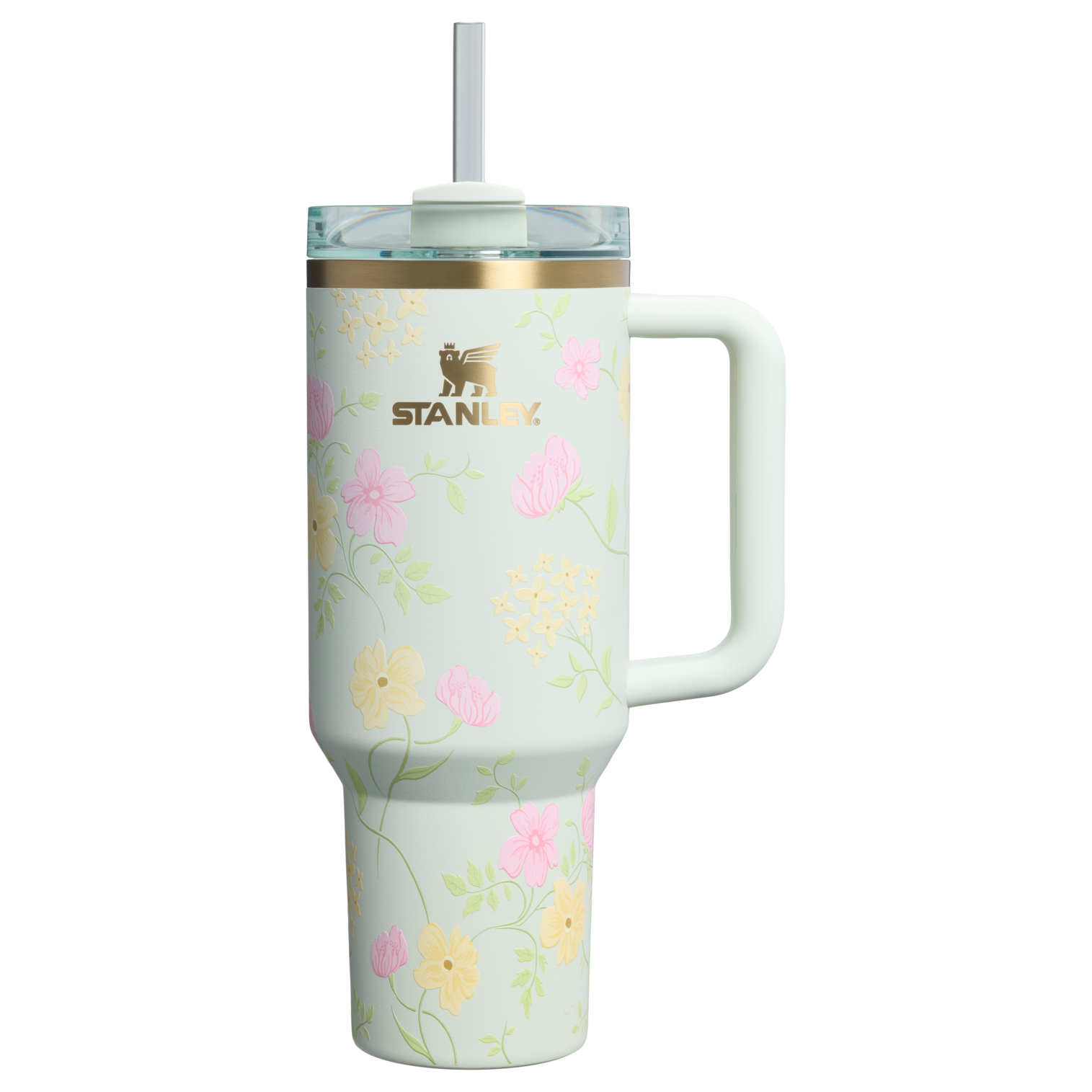 Large Capacity The Easter Quencher H2.0 Flowstate Tumbler D256K - Double-Wall Vacuum Insulated Travel Tumbler with Straw - Spring Blossoms
