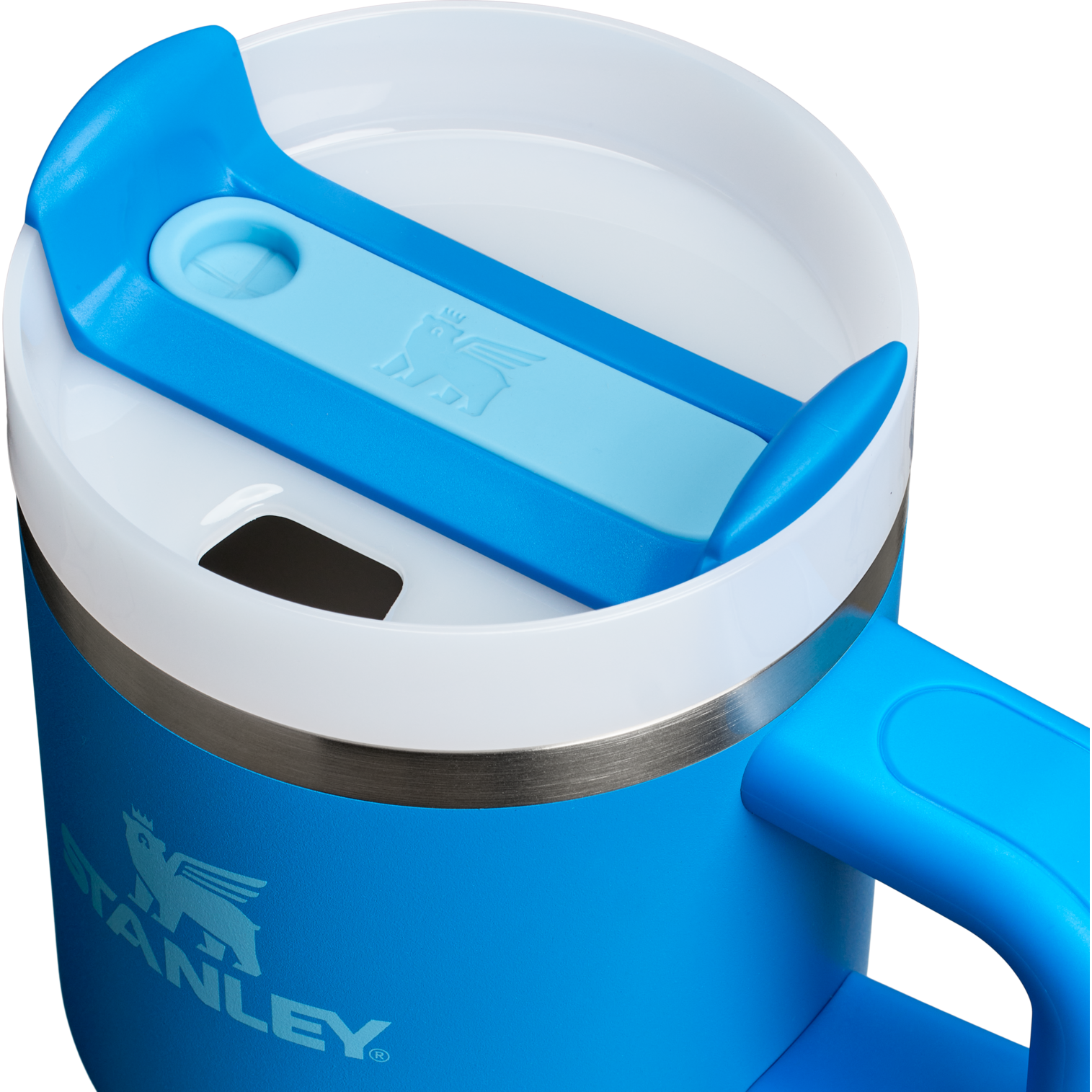 Car-Cup Friendly The Quencher H2.O Flowstate Tumbler with Handle | Stanley Create D309N - Premium Stainless Steel Straw Cup for All-Day Hydration Detail