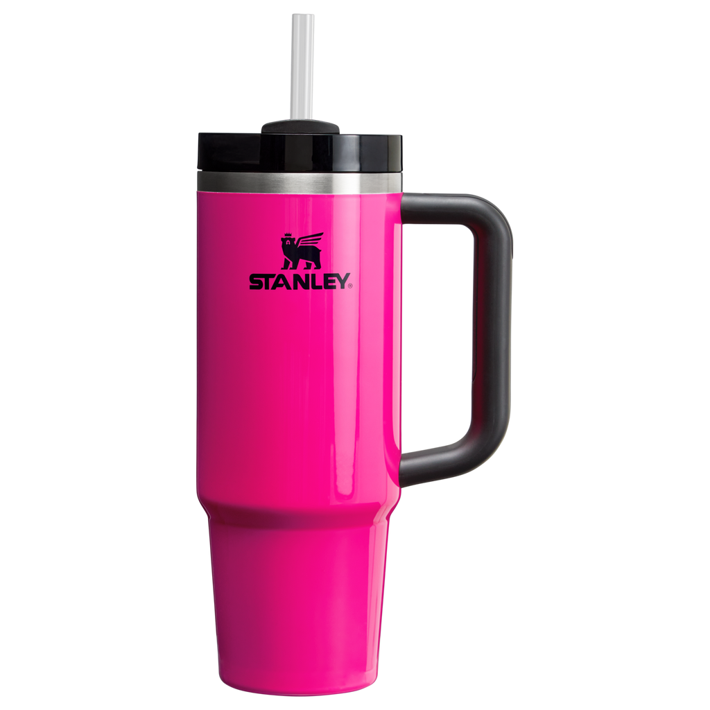 Large Capacity The Quencher H2.0 Flowstate Tumbler | Stanley Create D331C - Double-Wall Vacuum Insulated Travel Tumbler with Straw Detail