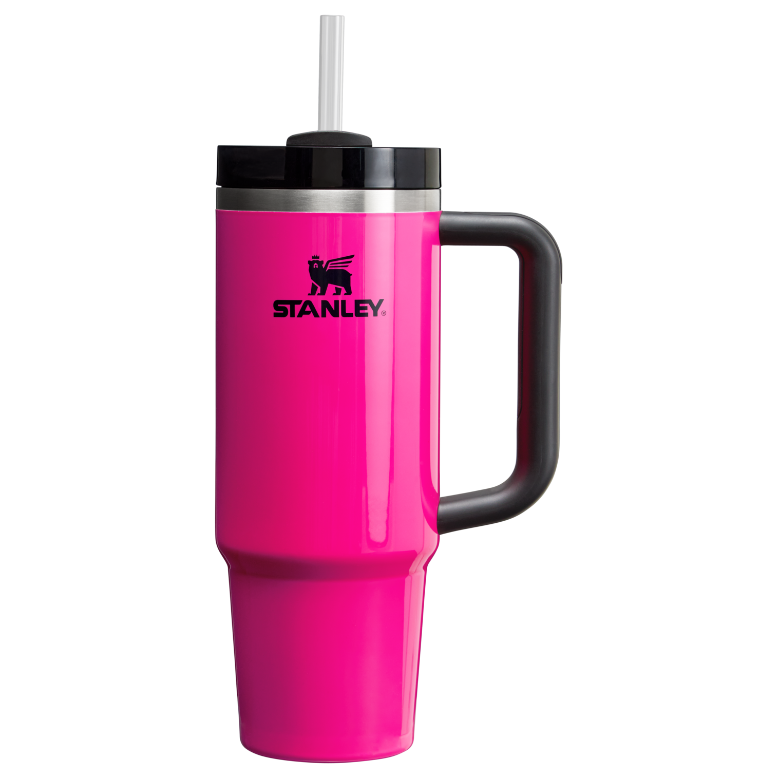 Large Capacity The Quencher H2.0 Flowstate Tumbler | Stanley Create D331C - Double-Wall Vacuum Insulated Travel Tumbler with Straw Detail