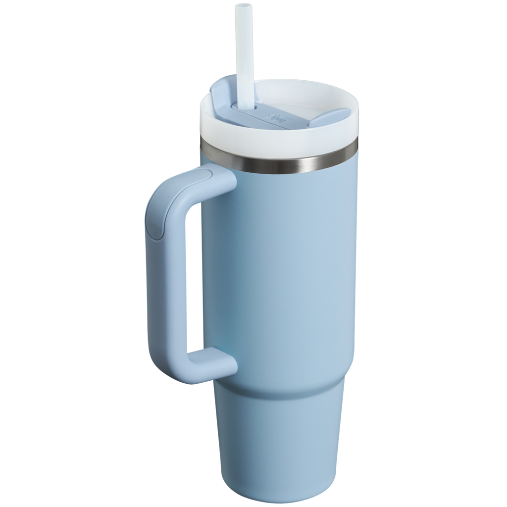 Large Capacity The Quencher H2.0 Flowstate Tumbler | Stanley Create D331C - Double-Wall Vacuum Insulated Travel Tumbler with Straw Detail