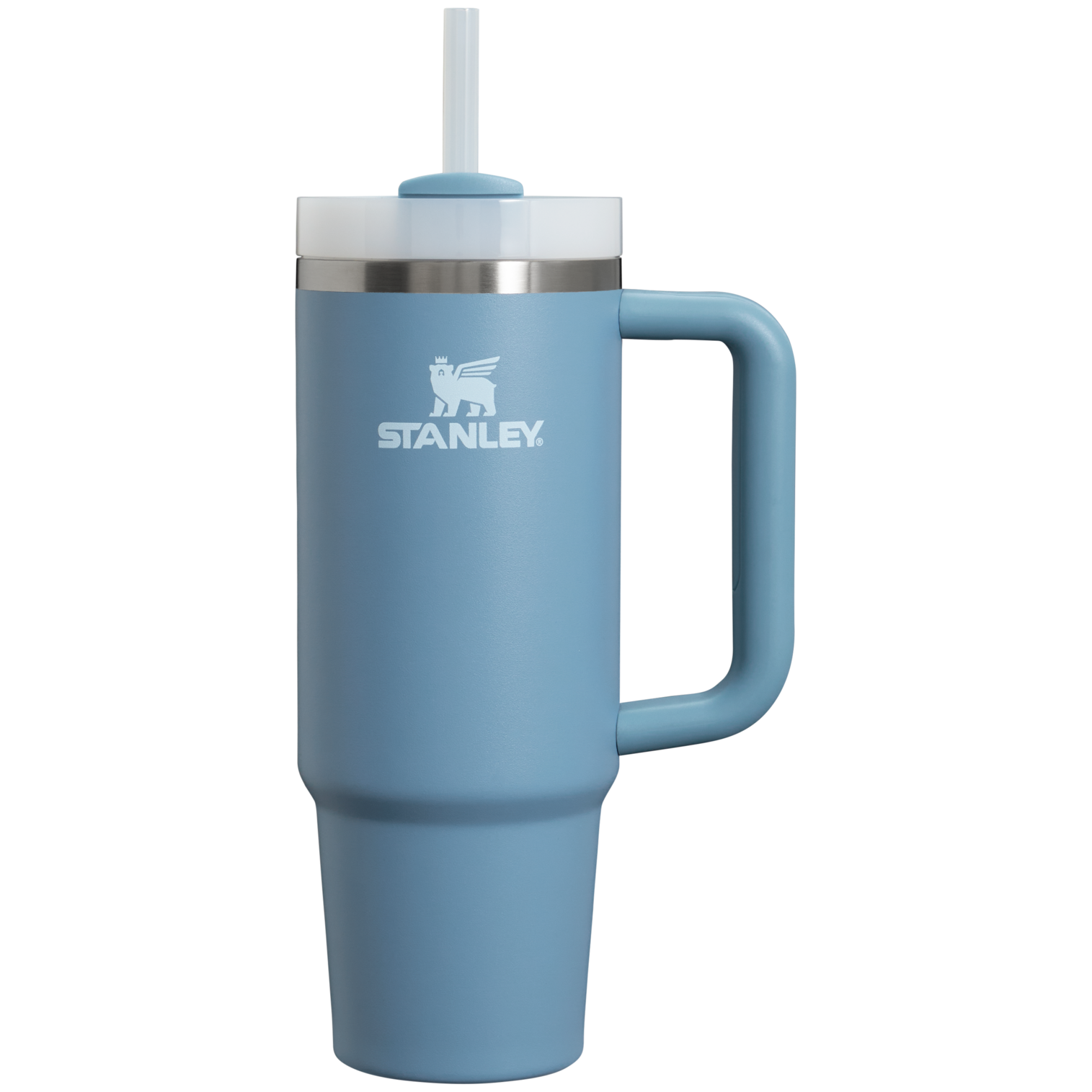 Large Capacity The Quencher H2.0 Flowstate Tumbler | Stanley Create D331C - Double-Wall Vacuum Insulated Travel Tumbler with Straw Detail