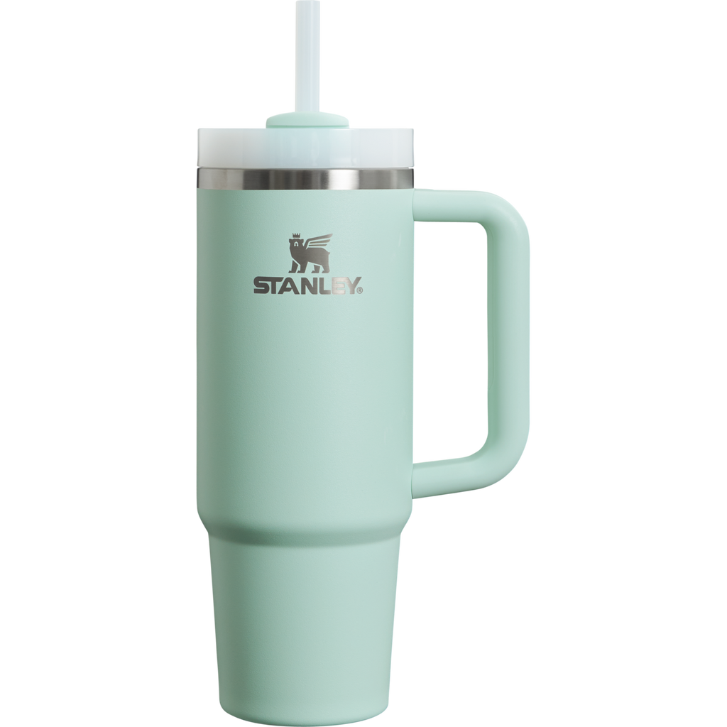 Large Capacity The Quencher H2.0 Flowstate Tumbler | Stanley Create D331C - Double-Wall Vacuum Insulated Travel Tumbler with Straw Detail