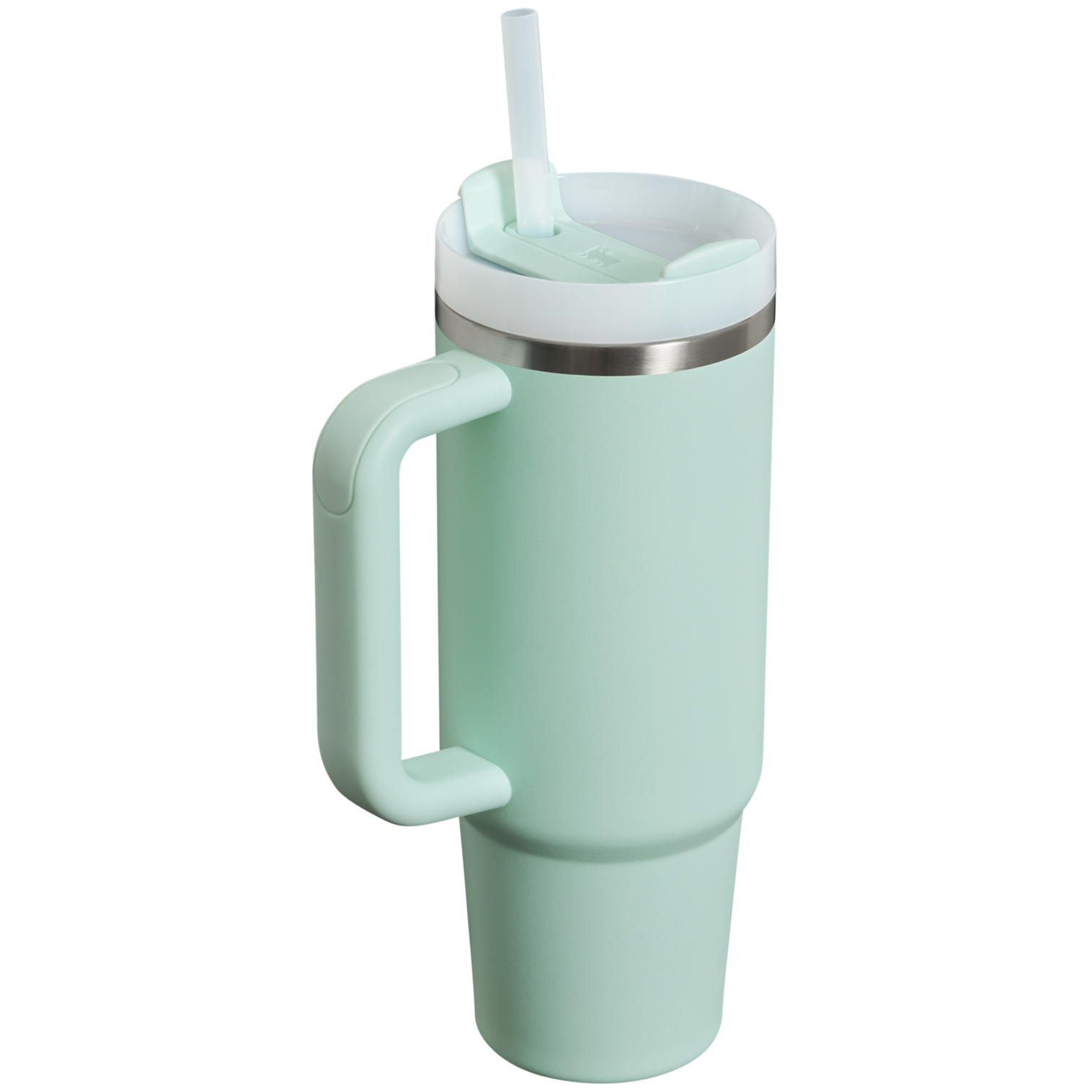 Large Capacity The Quencher H2.0 Flowstate Tumbler | Stanley Create D331C - Double-Wall Vacuum Insulated Travel Tumbler with Straw Detail