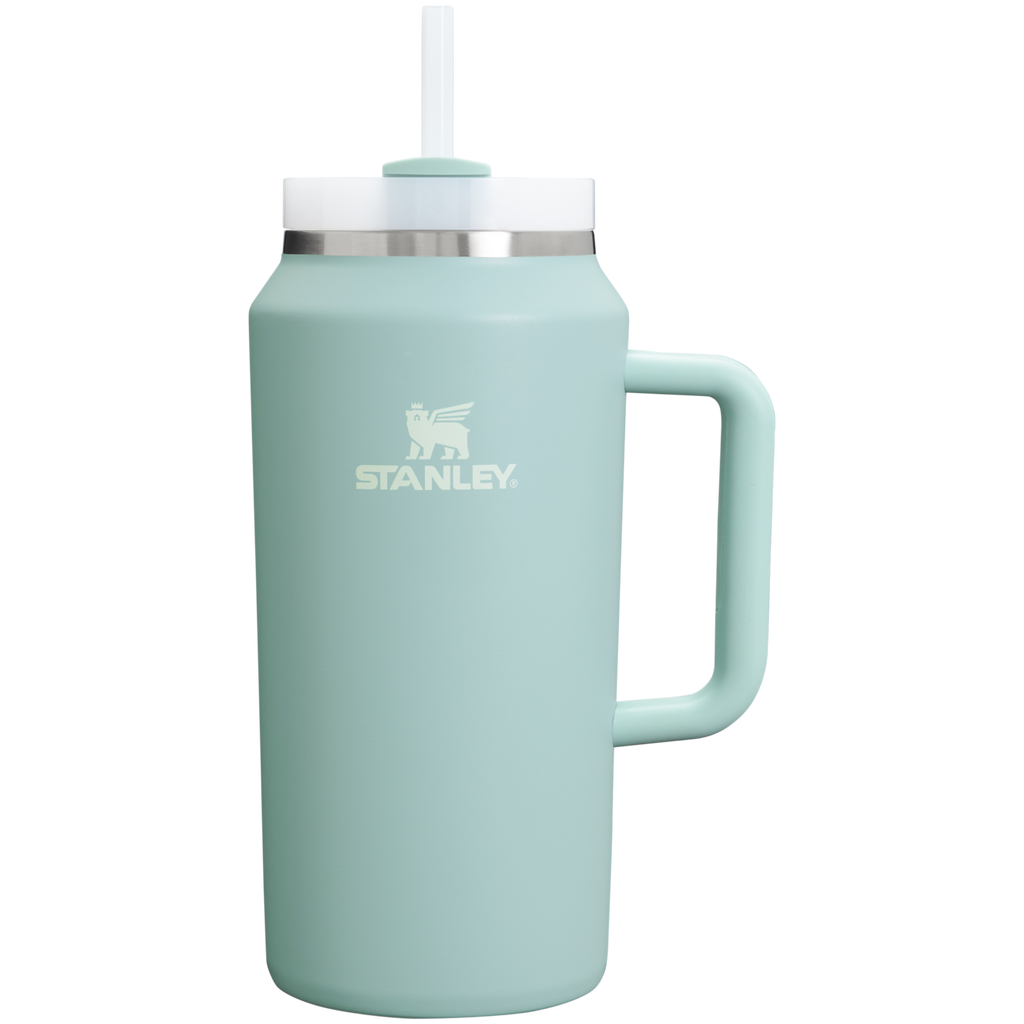 Insulated Travel The Quencher H2.0 Flowstate Tumbler D365U - Double-Wall Vacuum Insulated Travel Tumbler with Straw - Seafoam