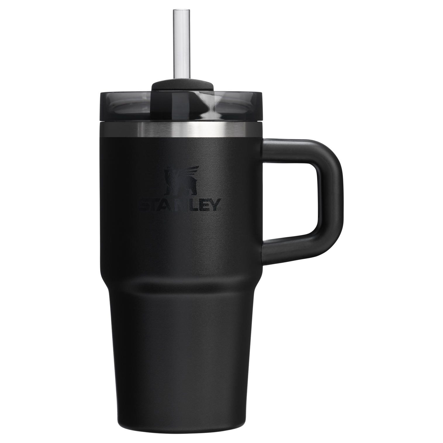 Large Capacity The Quencher H2.O Flowstate Tumbler D069R - Premium Stainless Steel Straw Cup for All-Day Hydration - Black 2.0