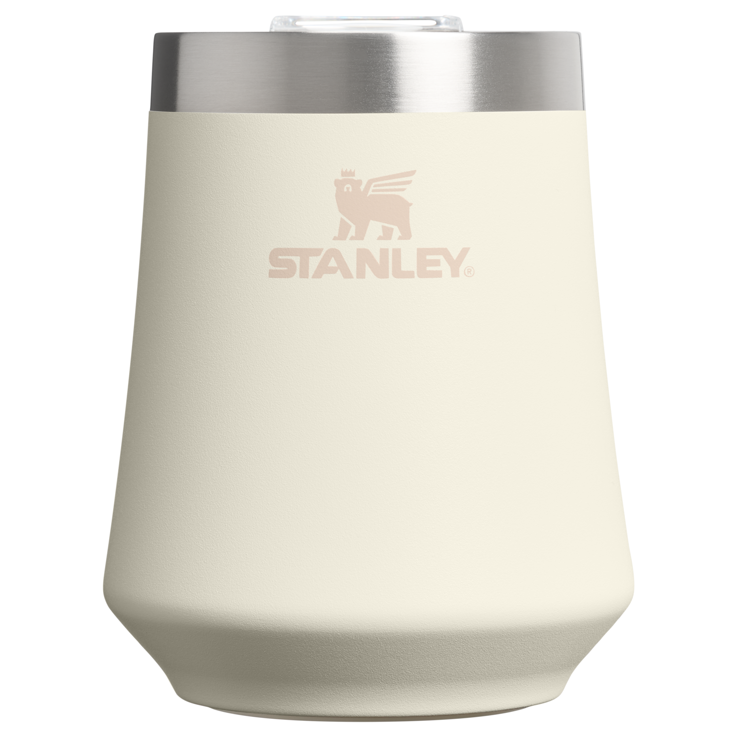 Premium Matte The Reserve Wine Tumbler | Stanley Create D302P - Shatterproof Flavor-Preserving Cocktail Tumbler with Lid - Cream