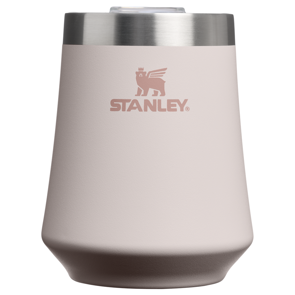 Shatterproof Luxury The Reserve Wine Tumbler D125V - Elegant Stemless Vacuum Insulated Wine Tumbler - Rose Quartz