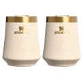 Vacuum Insulated Wine The Cheers & Cheer Reserve Wine Tumbler | 2-pack D190T - Shatterproof Flavor-Preserving Cocktail Tumbler with Lid - Birch Woodgrain