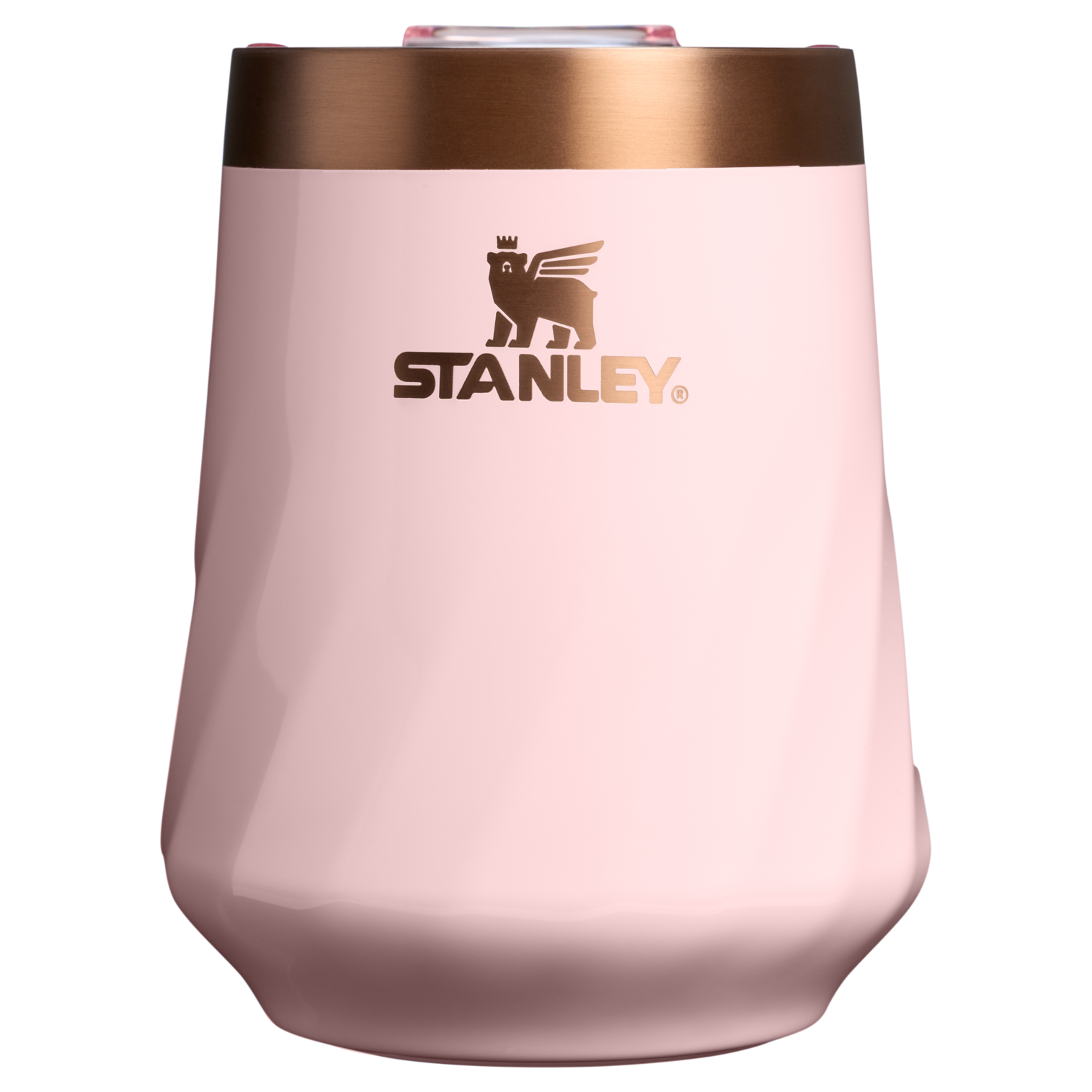 Vacuum Insulated Wine The Valentine’s Day Textured Reserve Wine Tumbler D233K - Shatterproof Flavor-Preserving Cocktail Tumbler with Lid - Pink Velvet Gloss