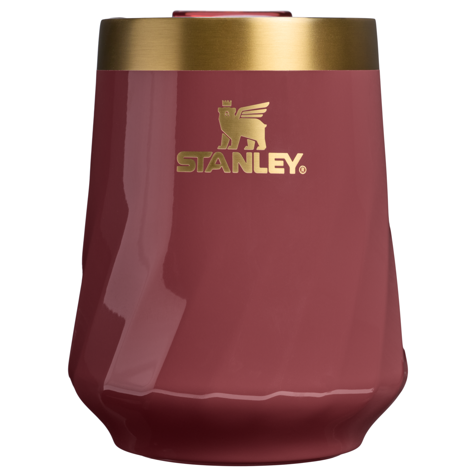 Vacuum Insulated Wine The Valentine’s Day Textured Reserve Wine Tumbler D233K - Shatterproof Flavor-Preserving Cocktail Tumbler with Lid - Red Velvet Gloss